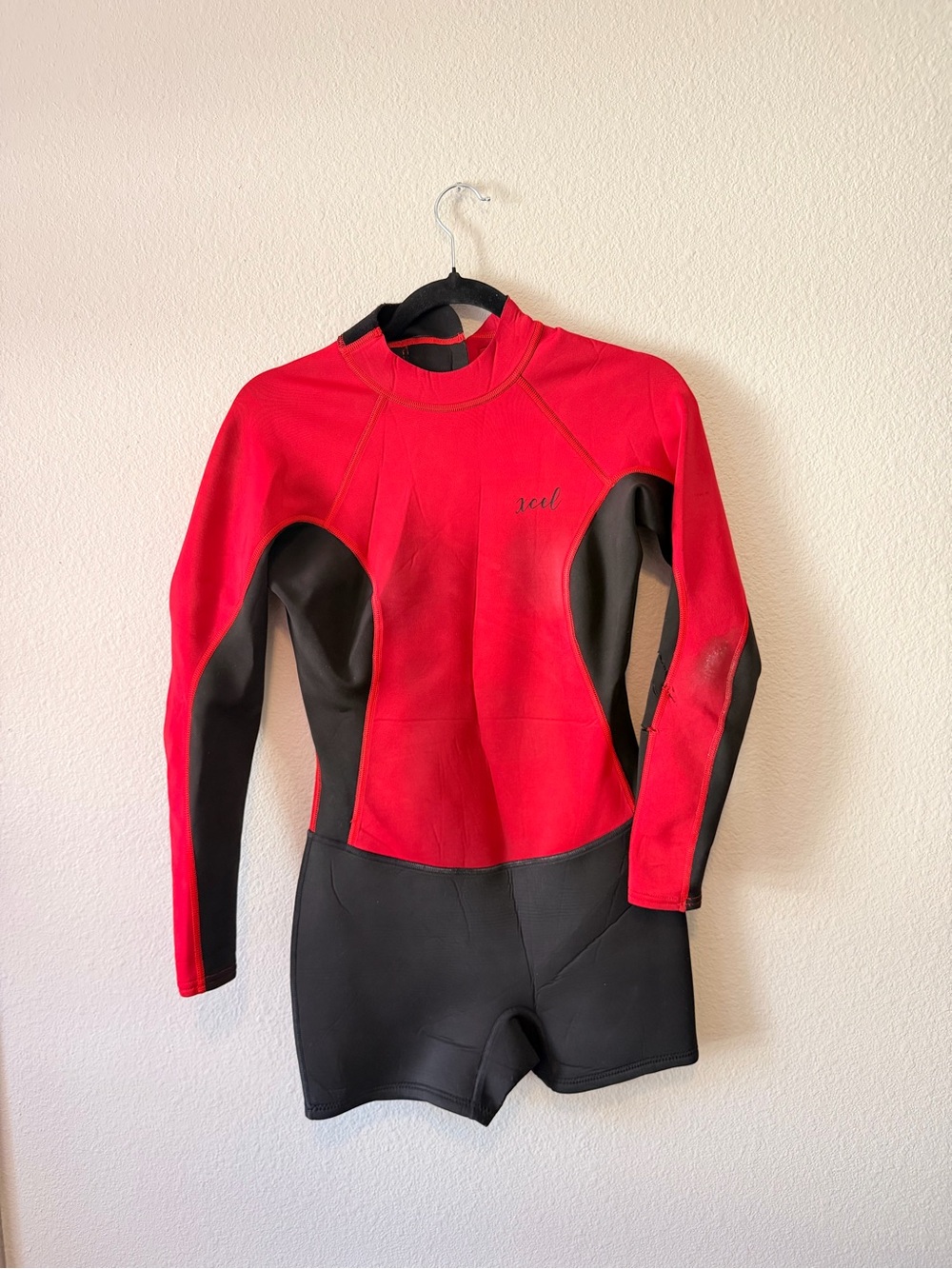 Red & Black Shorty Wetsuit -